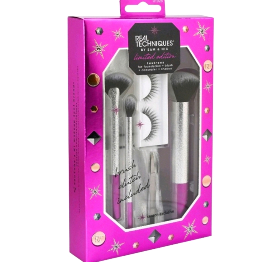 NIB Real Techniques Lustrous Makeup Brush Set
